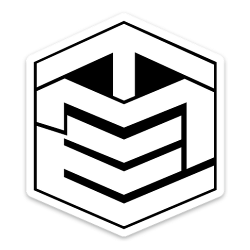 TME Logo Sticker White