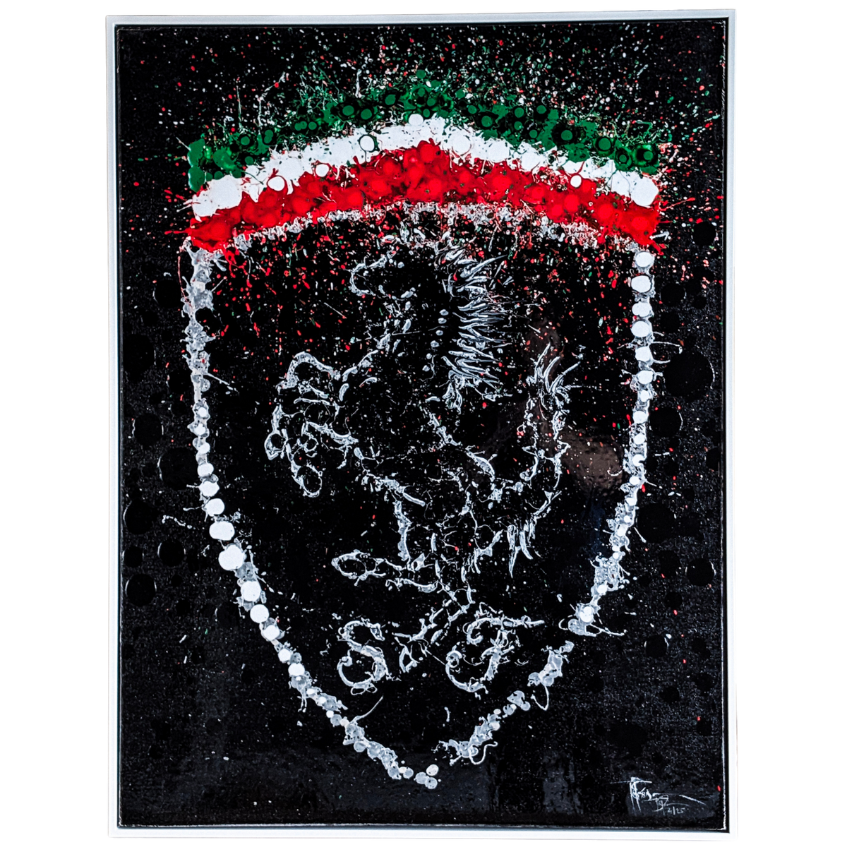 Ferrari Wall Art By Timothy Raines (Black)