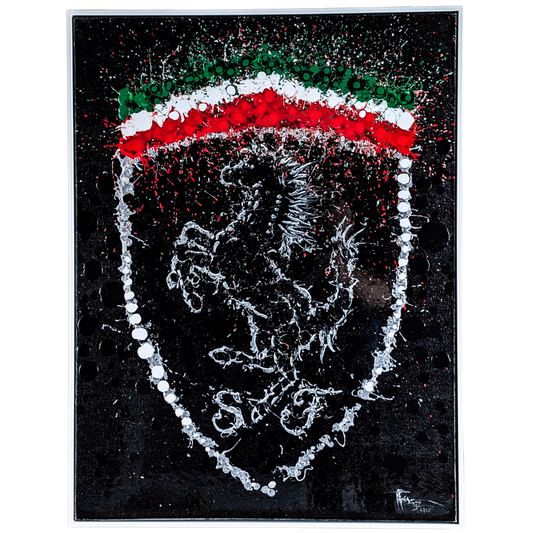 Ferrari Wall Art By Timothy Raines (Black)