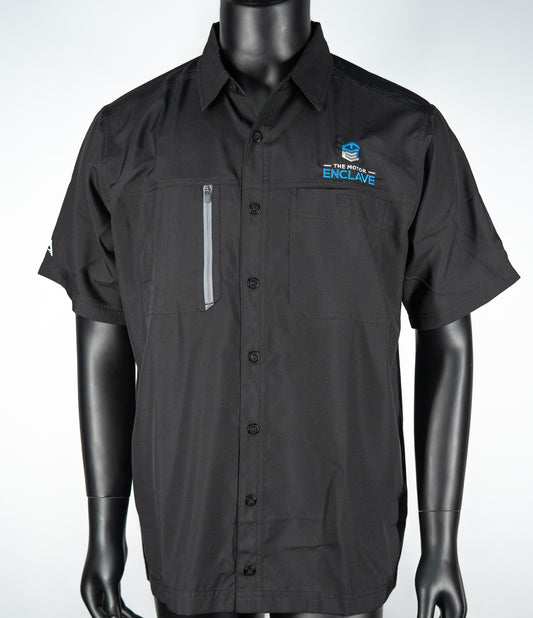 Antigua - Men's Black Button Down