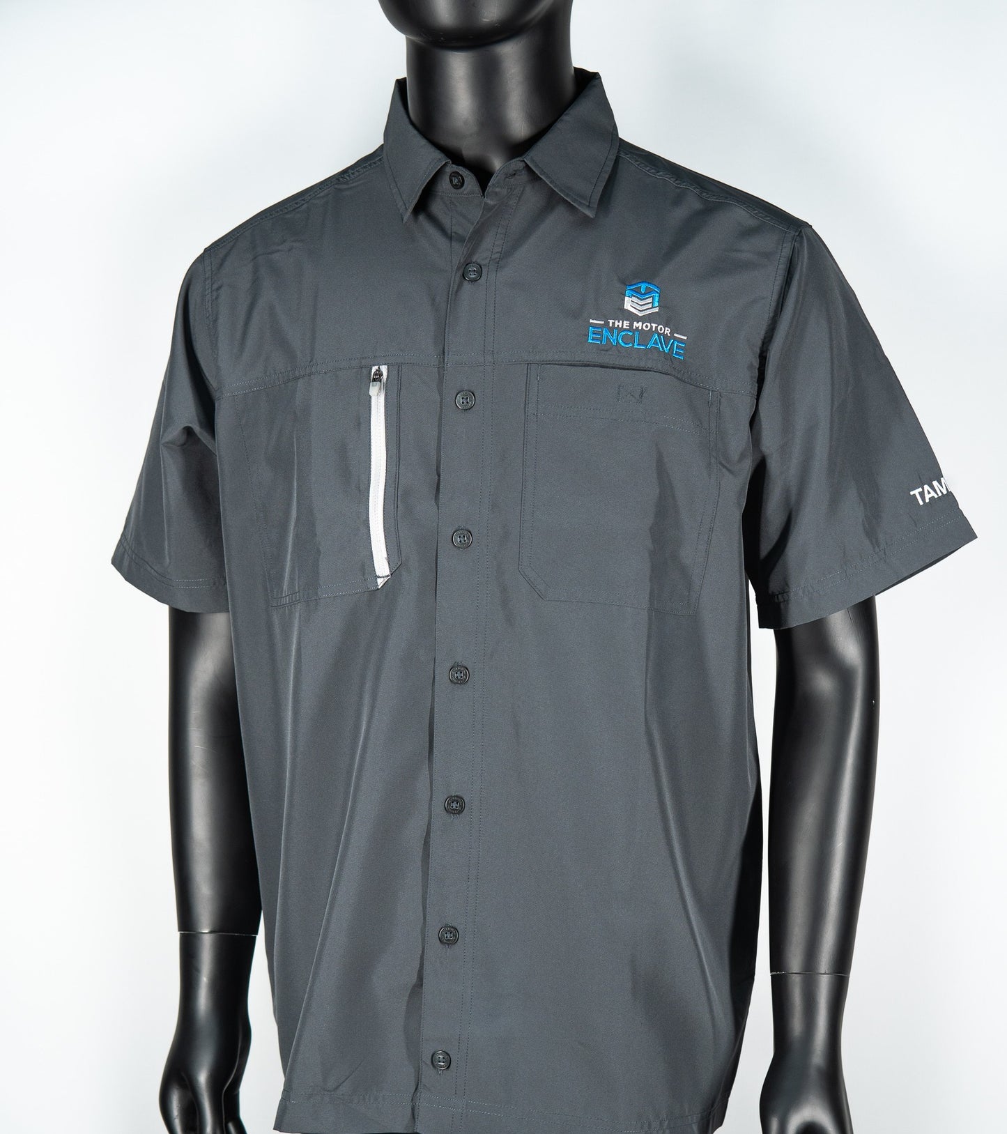 Antigua - Men's Grey Button Down