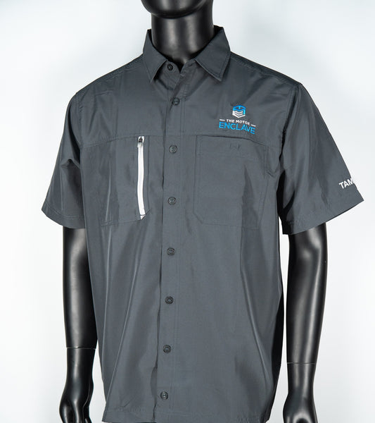Antigua - Men's Grey Button Down