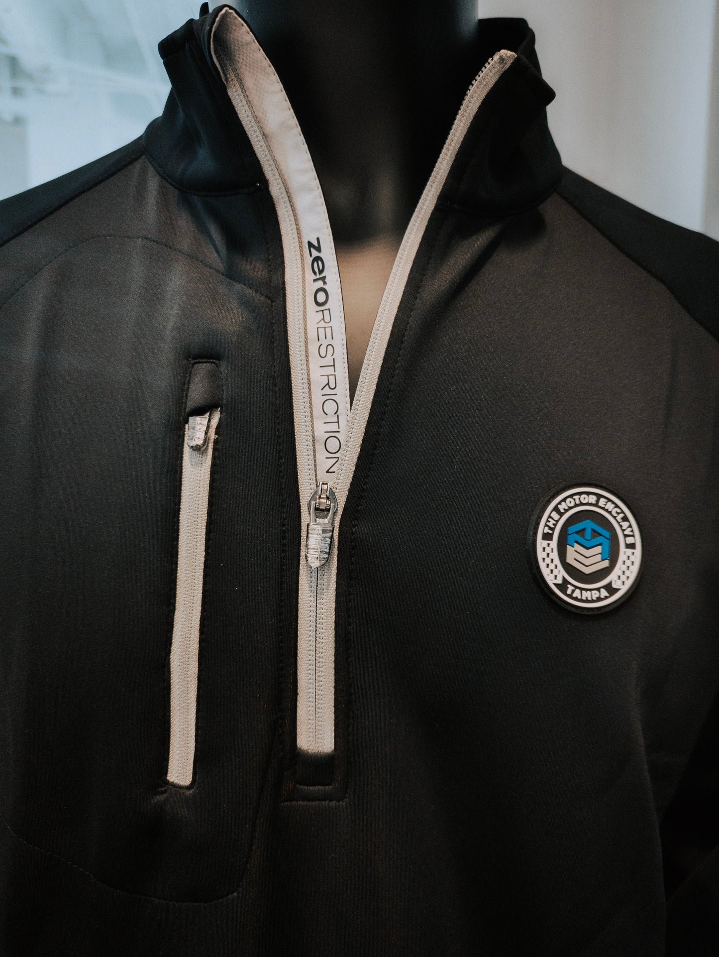 Zero Impact 1/4 Zip Black