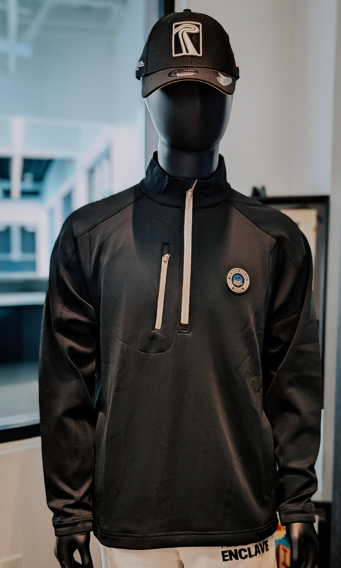 Zero Impact 1/4 Zip Black